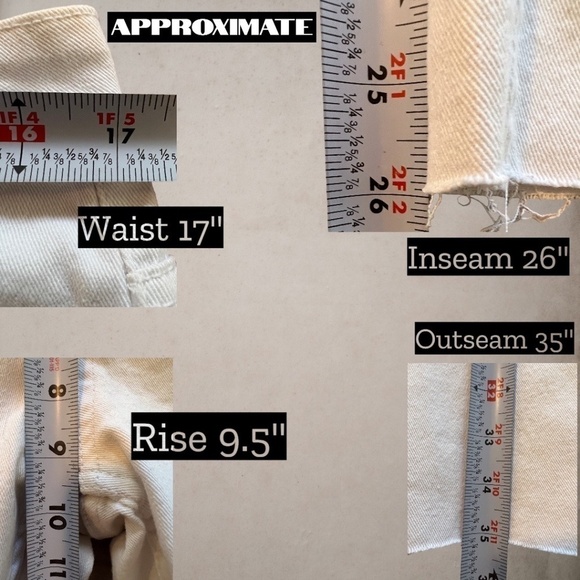 NWOT ROEBUCK & Co. Vintage Distressed Raw Hem Skinny Jeans White/12R - Picture 14 of 14